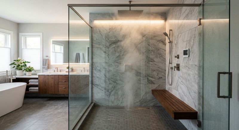 Granite Shower Installation in Leonardtown, MD